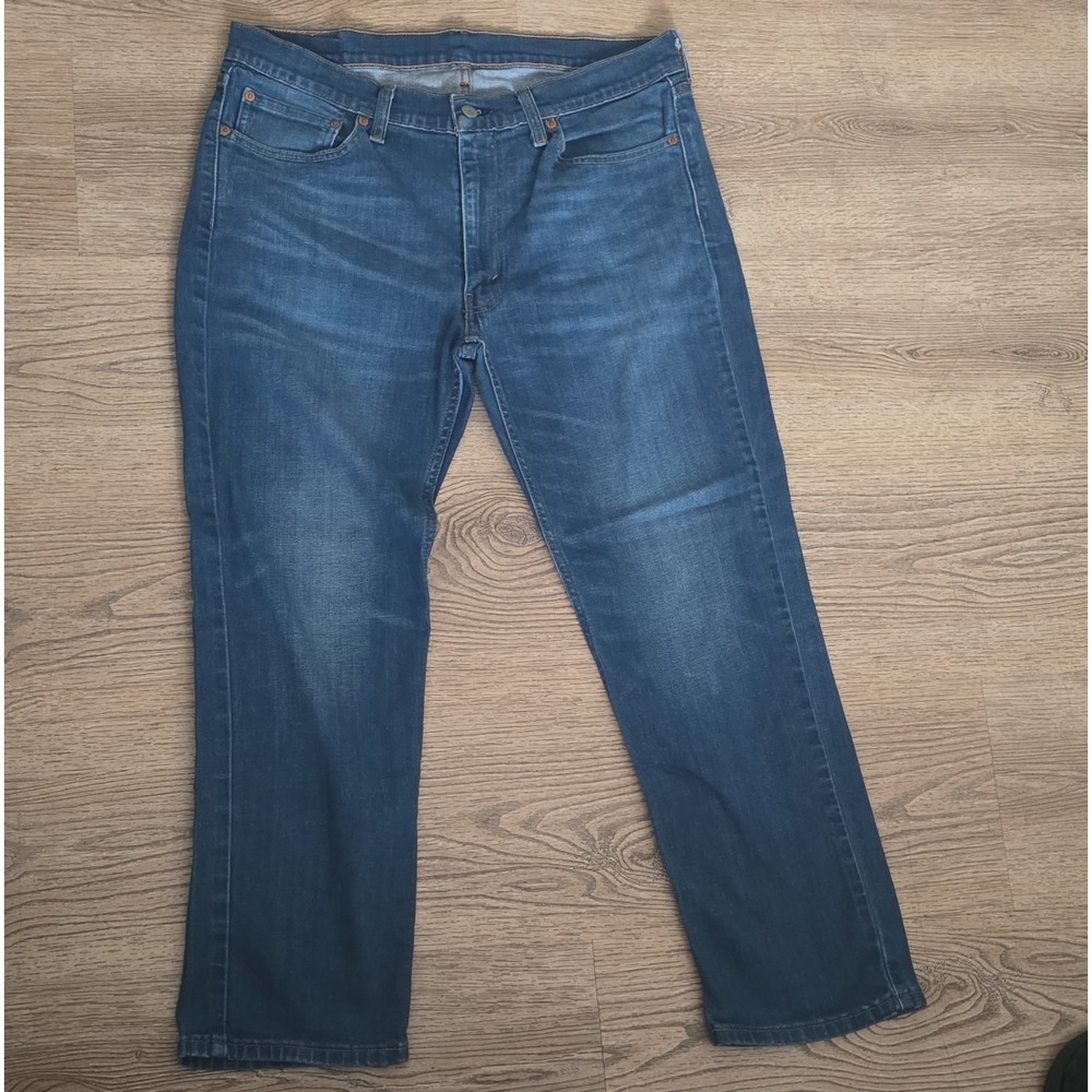 Levi's 514 Straight Fit Men's Blue Jeans W36 L30 Medium Wash Denim Pants